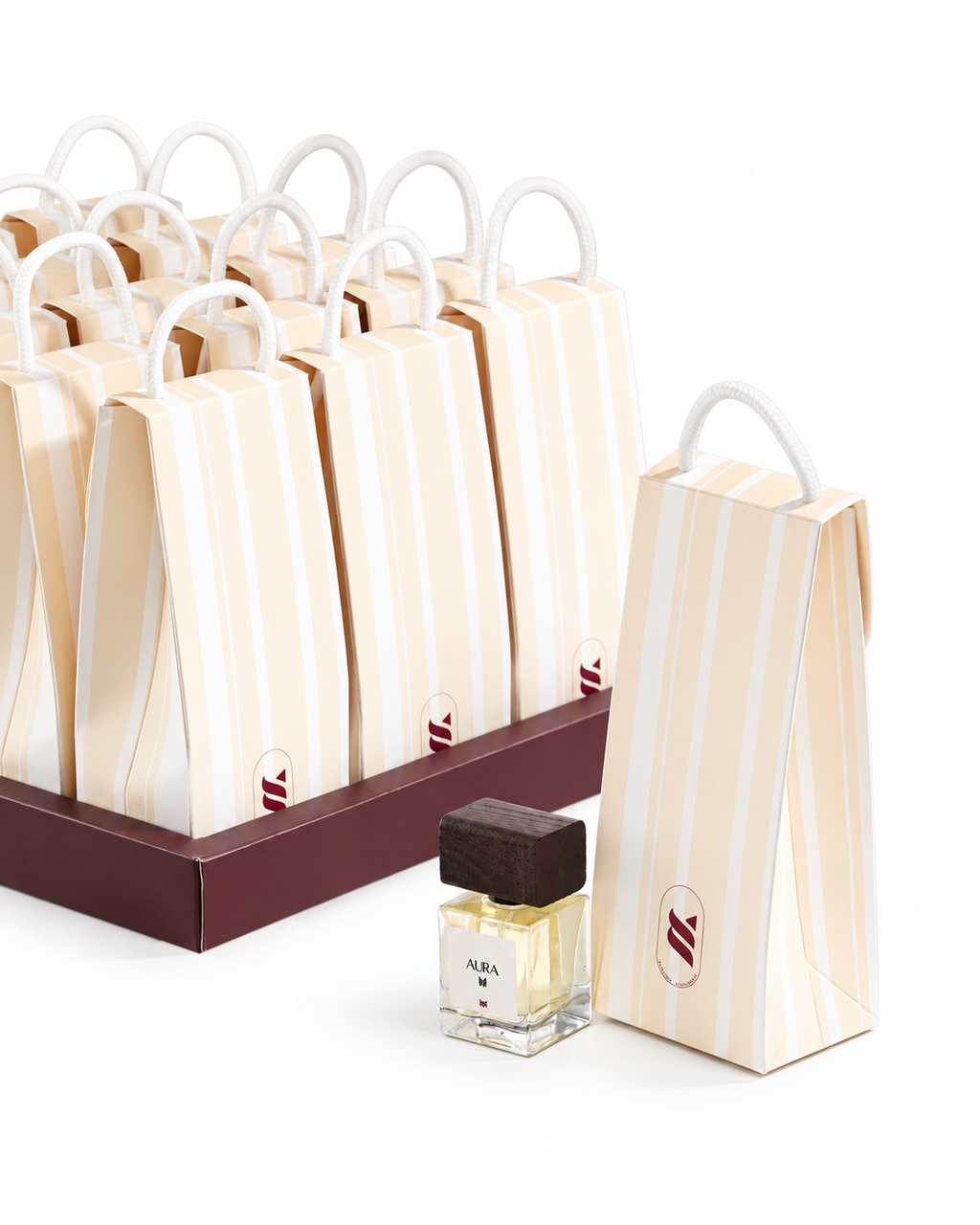 Light Yellow Striped Giveaways | توزيعات مخططة اصفر فاتح
